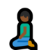 Windows系统里的下跪者：中黑肤色emoji表情
