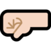Windows系统里的左拳：浅肤色emoji表情