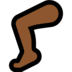 Windows系统里的腿部：中黑肤色emoji表情