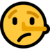 Windows系统里的长鼻子的脸emoji表情
