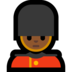Windows系统里的男警卫：中黑肤色emoji表情