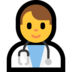 Windows系统里的男子卫生工作者emoji表情
