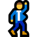 Windows系统里的男子舞蹈emoji表情