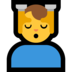 Windows系统里的男人在按摩emoji表情