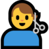 Windows系统里的男人理发emoji表情