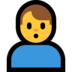 Windows系统里的男人撅嘴emoji表情