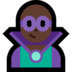 Windows系统里的男超级恶棍：肤色暗淡emoji表情