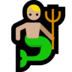 Windows系统里的人鱼：中浅肤色emoji表情