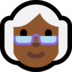 Windows系统里的老妇人：中黑肤色emoji表情
