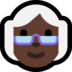Windows系统里的老妇人：深色肤色emoji表情