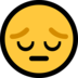 Windows系统里的沉思的脸emoji表情