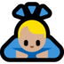 Windows系统里的鞠躬：中等浅肤色emoji表情