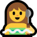 Windows系统里的在潮湿的房间里的人emoji表情