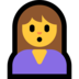 Windows系统里的撅嘴的人emoji表情