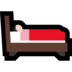 Windows系统里的床上人：浅肤色emoji表情