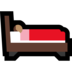Windows系统里的卧床者：中等肤色emoji表情