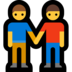 Windows系统里的手牵手的人emoji表情