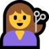 Windows系统里的理发的女人emoji表情
