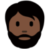 Twitter里的有络腮胡子的男人: 较深肤色emoji表情