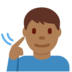 Twitter里的聋人：中黑肤色emoji表情