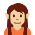 Twitter里的精灵：中浅肤色emoji表情