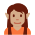 Twitter里的精灵：中等肤色emoji表情