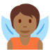 Twitter里的仙女：中黑肤色emoji表情