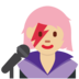 Twitter里的女歌手：中浅肤色emoji表情