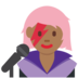 Twitter里的女歌手：中黑肤色emoji表情