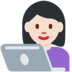 Twitter里的女工程师：浅肤色emoji表情