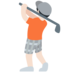Twitter里的个人高尔夫：浅肤色emoji表情