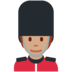 Twitter里的警卫：中等肤色emoji表情