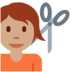 Twitter里的理发师：中等肤色emoji表情