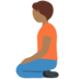 Twitter里的下跪者：中黑肤色emoji表情