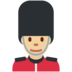 Twitter里的男警卫：中浅肤色emoji表情
