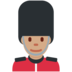 Twitter里的男警卫：中等肤色emoji表情