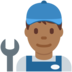 Twitter里的男机械工：中黑肤色emoji表情