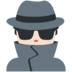 Twitter里的男侦探：浅肤色emoji表情