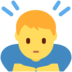 Twitter里的男子鞠躬emoji表情