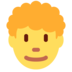 Twitter里的男：卷发emoji表情