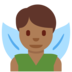 Twitter里的男仙子：中黑肤色emoji表情