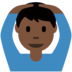 Twitter里的做“好”手势的男人：肤色暗淡emoji表情