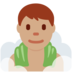 Twitter里的蒸汽房男士：中等肤色emoji表情