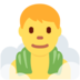 Twitter里的在潮湿的房间里的男人emoji表情