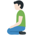 Twitter里的跪男：浅肤色emoji表情