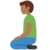 Twitter里的跪男：中黑肤色emoji表情