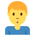 Twitter里的男人撅嘴emoji表情