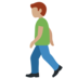 Twitter里的行走的男人：中等肤色emoji表情