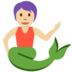 Twitter里的美人鱼：中浅肤色emoji表情