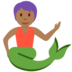 Twitter里的美人鱼：中黑肤色emoji表情